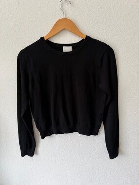 H&M Black Crewneck Long Sleeve Top